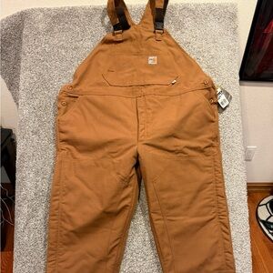 Carhartt FR Overalls Mens 48x30 Flame Resistant‎ Heavy Quilt Lined Bib Workwear